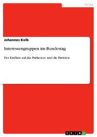 Cover Interessengruppen im Bundestag