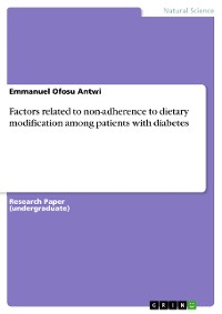 Cover Factors related to non-adherence to dietary modification among patients with diabetes