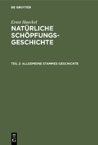 Cover Allgemeine Stammes-Geschichte