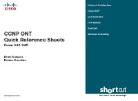 Cover CCNP ONT Quick Reference Sheets
