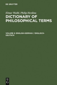 Cover English-German / Englisch-Deutsch