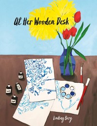 Cover At Her Wooden Desk