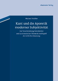 Cover Kant und die Aporetik moderner Subjektivität