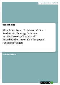 Cover Allheilmittel oder Teufelswerk? Eine Analyse der Beweggründe von Impfbefürworter*innen und Impfskeptiker*innen für oder gegen Schutzimpfungen