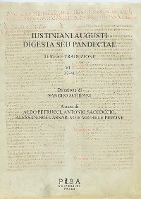 Cover Iustiniani Augusti Digesta seu Pandectae