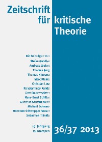 Cover Zeitschrift für kritische Theorie / Zeitschrift für kritische Theorie, Heft 36/37