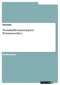 Cover Produktdifferenzierung bei Wohnimmobilien