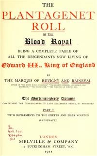 Cover The Plantagenet Roll of the Blood Royal