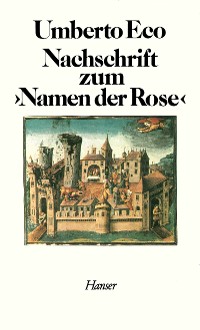 Cover Nachschrift zum Namen der Rose