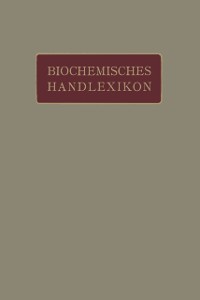 Cover Biochemisches Handlexikon