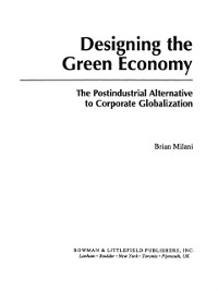Cover Designing the Green Economy