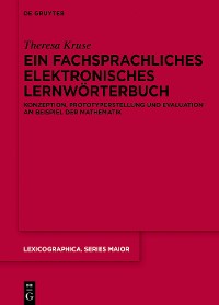 Cover Ein fachsprachliches elektronisches Lernwörterbuch