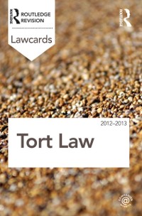 Cover Tort Lawcards 2012-2013