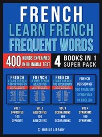 Cover French - Learn French  - Frequent Words (4 Books in 1 Super Pack)