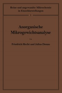 Cover Anorganische Mikrogewichtsanalyse