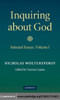 Cover Inquiring about God: Volume 1, Selected Essays