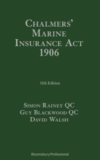 Cover Chalmers' Marine Insurance Act 1906