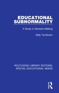 Cover Educational Subnormality