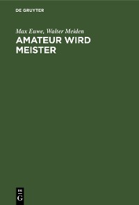 Cover Amateur wird Meister