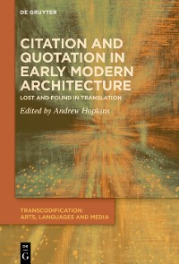 Cover Citation and Quotation in Early Modern Architecture