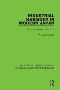 Cover Industrial Harmony in Modern Japan