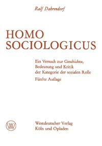 Cover Homo Sociologicus