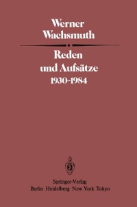 Cover Reden und Aufsätze 1930–1984