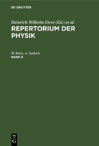 Cover Repertorium der Physik. Band 8