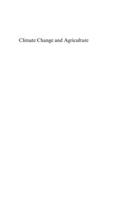 Cover Climate Change and Agriculture