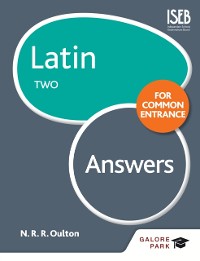 Cover Latin for Common Entrance Two Answers