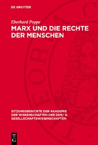 Cover Marx und die Rechte der Menschen