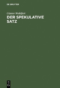 Cover Der spekulative Satz