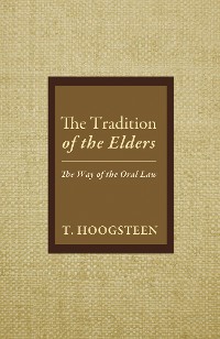 Cover The Tradition of the Elders