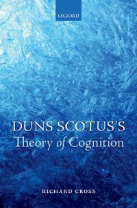 Cover Duns Scotus's Theory of Cognition