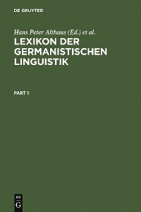 Cover Lexikon der Germanistischen Linguistik