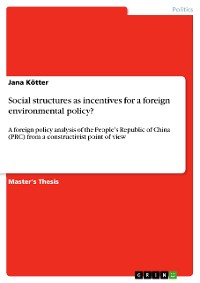 Cover Social structures as incentives for a foreign environmental policy?