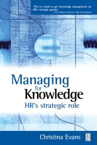 Cover Managing for Knowledge