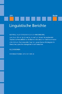 Cover Linguistische Berichte Heft 279