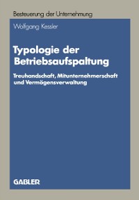 Cover Typologie der Betriebsaufspaltung
