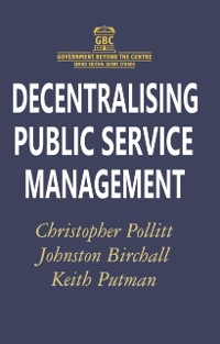 Cover Decentralising Public Service Management