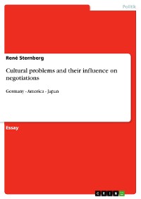 Cover Cultural problems and their influence on negotiations