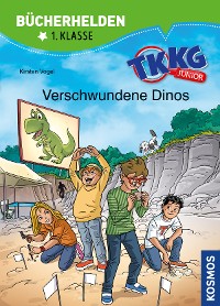 Cover TKKG Junior, Bücherhelden 1. Klasse, Verschwundene Dinos