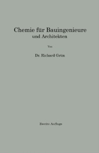 Cover Chemie für Bauingenieure und Architekten