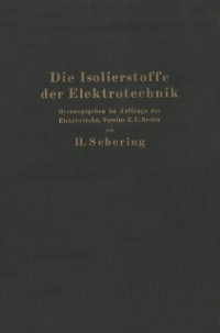 Cover Die Isolierstoffe der Elektrotechnik