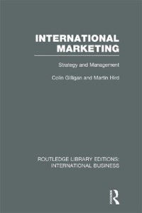 Cover International Marketing (RLE International Business)