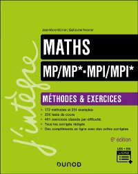 Cover Maths Méthodes et Exercices MP/MP*- MPI/MPI* - 6e éd.