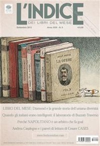 Cover L'Indice dei libri del mese - settembre 2013