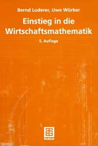 Cover Einstieg in die Wirtschaftsmathematik