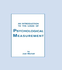 Cover Introduction To the Logic of Psychological Measurement