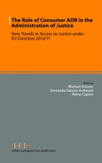 Cover Role of Consumer ADR in the Administration of Justice